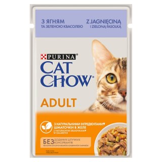 Cat Chow Adult GiJ Jagnięcina Zielona Fasolka 85g