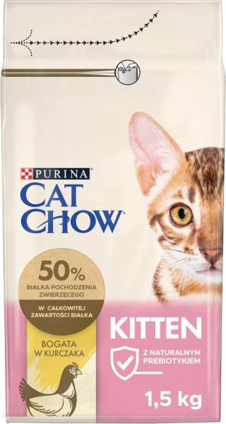 Cat Chow Kitten Bogata W Kurczaka 1,5kg