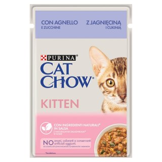 Cat Chow Kitten GiG Jagnięcina I Cukinia W Sosie 85g