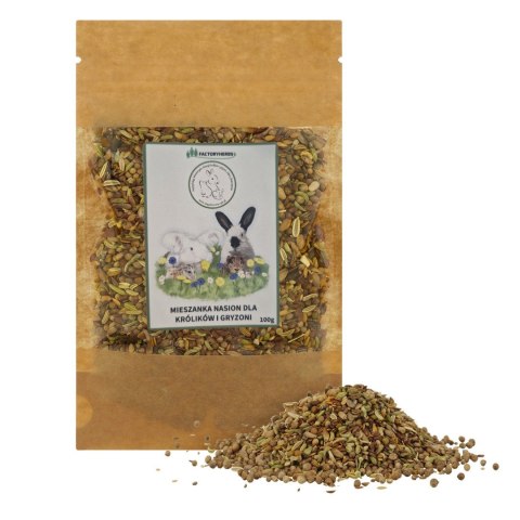 FactoryHerbs Mieszanka Nasion Dla Królików I Gryzoni 100g