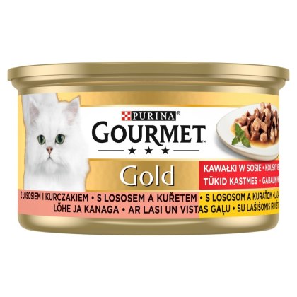 Gourmet Gold - Łosoś I Kurczak W Sosie 85g