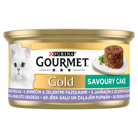 Gourmet Gold Savoury Cake Z Jagnięciną I Zieloną Fasolą 85g