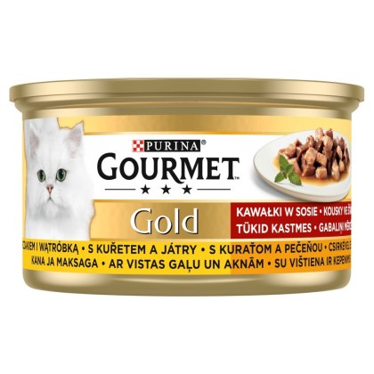 Gourmet Gold - Z Kurczakiem I Wątróbką W Sosie 85g