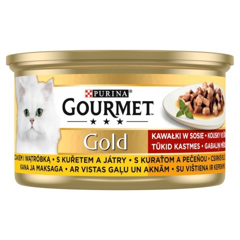 Gourmet Gold - Z Kurczakiem I Wątróbką W Sosie 85g