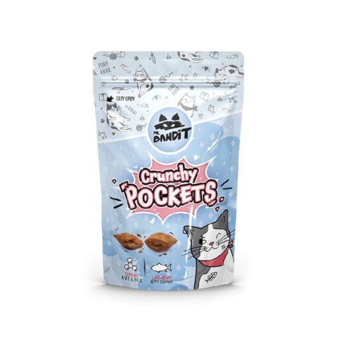 Mr. Bandit Crunchy Pockets Z Łososiem 40g