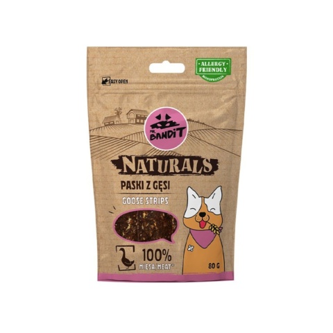 Mr. Bandit Naturals Paski Z Gęsi 80g