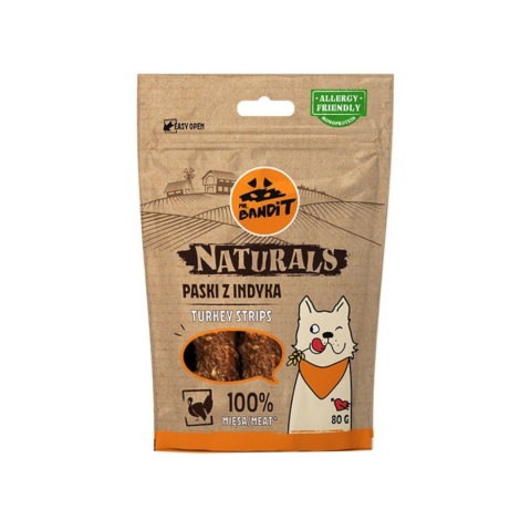 Mr. Bandit Naturals Paski Z Indyka 80g