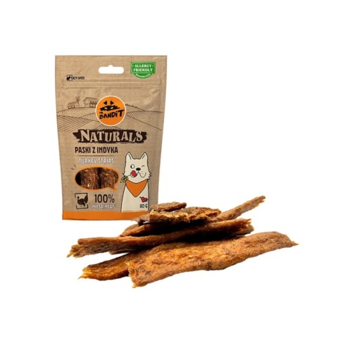 Mr. Bandit Naturals Paski Z Indyka 80g