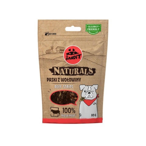 Mr. Bandit Naturals Paski Z Wołowiny 80g
