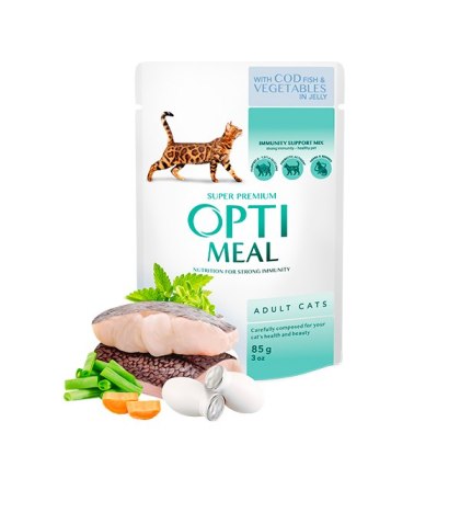 Opti Meal Super Premium - Dorsz I Warzywa 85g