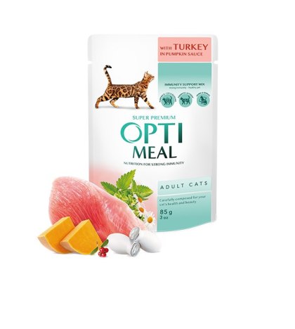 Opti Meal Super Premium - Indyk W Sosie Dyniowym 85g