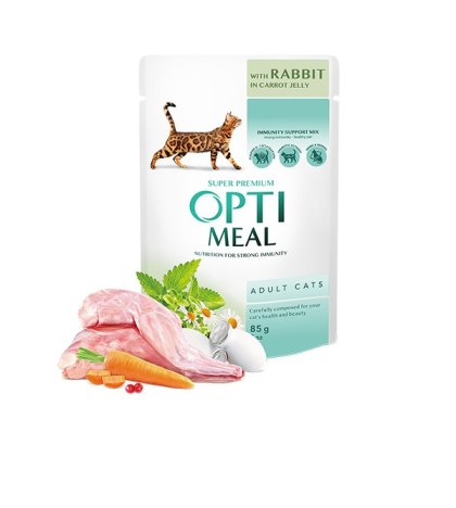 Opti Meal Super Premium - Królik I Marchewka 85g