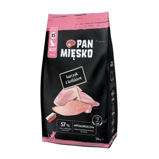 Pan Mięsko Karma Sucha Dla Kociąt Kurczak Z Królikiem Chrupki Xs 1,6kg