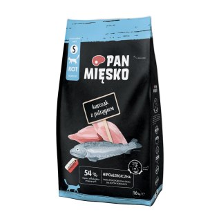 Pan Mięsko Karma Sucha Dla Kota Kurczak Z Pstrągiem Chrupki S 1,6kg