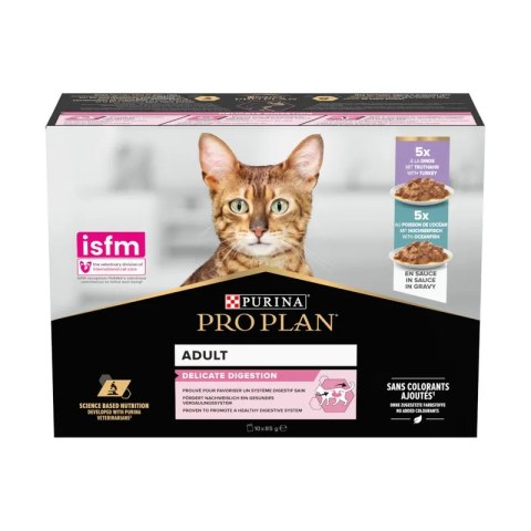 Pro Plan Delicate Indyk,ryba Multipack 10x85g