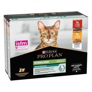 Pro Plan Sterilized Wołowina, Kurczak Multipack 10x85g
