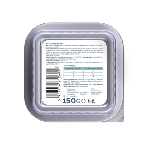 Raw Paleo Kaczka Pate Mini Adult 150g