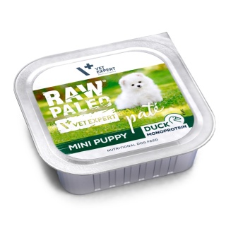 Raw Paleo Kaczka Pate Mini Puppy 150g