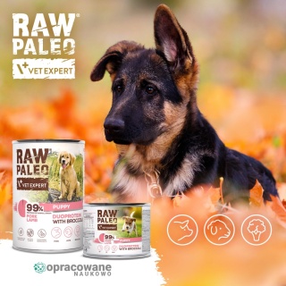 Raw Paleo Wieprzowina&Jagnięcina Puppy 200g