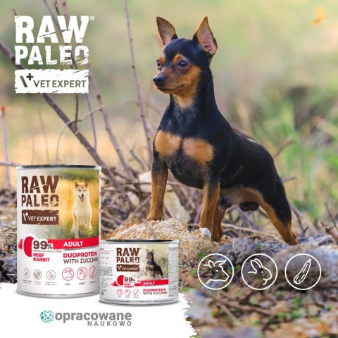 Raw Paleo Wołowina&Królik Adult 200g