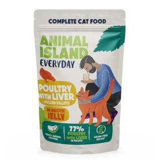 Animal Island Fileciki Z Drobiu i Wątróbki W Galarecie 85g
