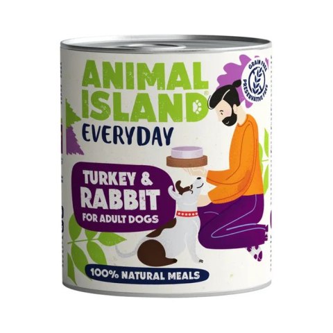 Animal Island Indyk Królik 800g