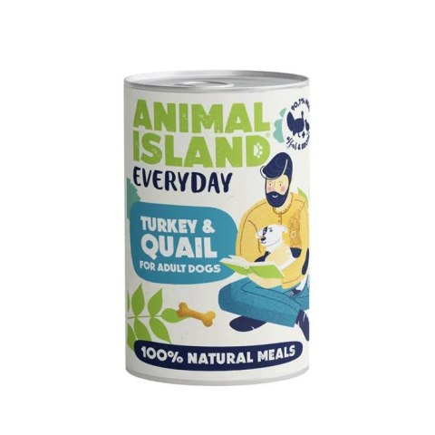 Animal Island Indyk Przepiórka 400g