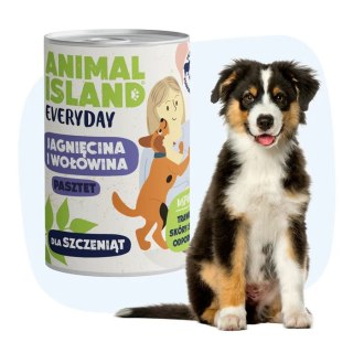 Animal Island Wołowina Jagnięcina Dla Szczeniąt 400g