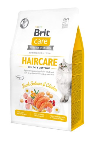 Brit Care Cat Adult Haircare Łosoś Z Kurczakiem 400g