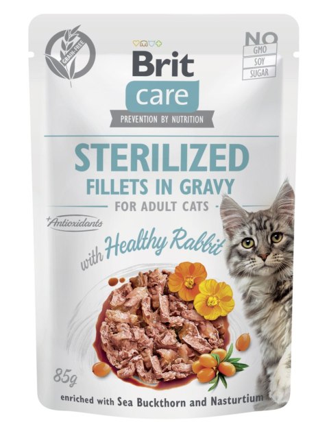Brit Care Cat Fillets in Gravy Sterilized Królik 85g