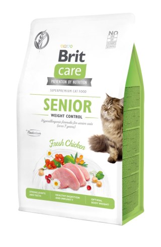 Brit Care Cat Senior Weight Control Kurczak 400g