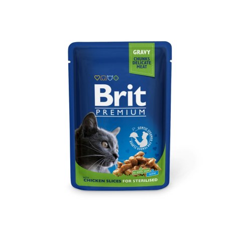 Brit Premium Cat Kawałki Kurczaka W Sosie 100g