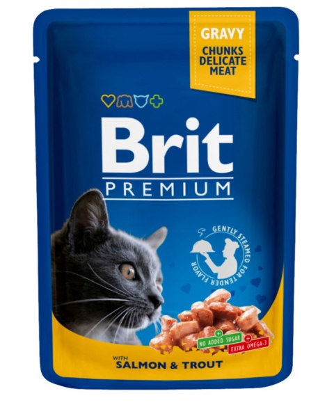 Brit Premium Cat Łosoś Z Pstrągiem 100g