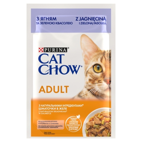 Cat Chow Adult GiJ Jagnięcina Zielona Fasolka 85g