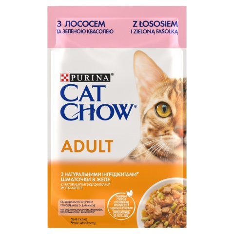 Cat Chow Adult GiJ Łosoś Zielona Fasolka 85g