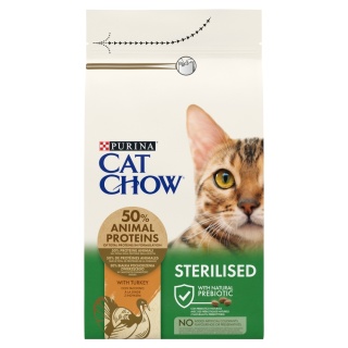 Cat Chow Sterilised Indyk 1,5kg