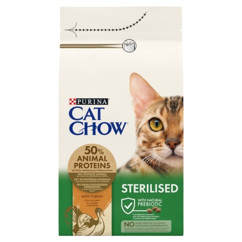 Cat Chow Sterilised Indyk 1,5kg