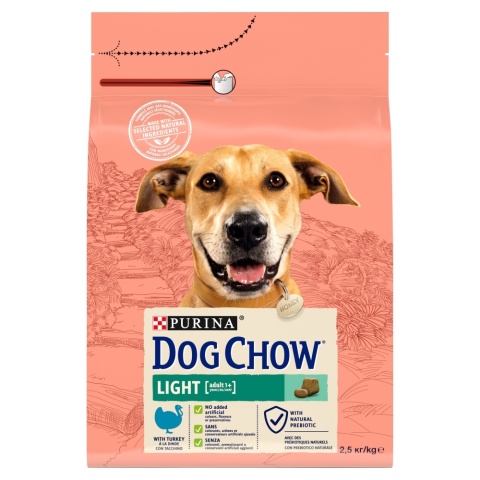 Dog Chow Light Indyk 2,5kg
