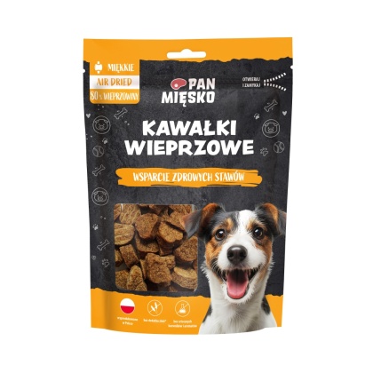 Pan Mięsko Przysmak dla psa Kawałki wieprzowe 80g