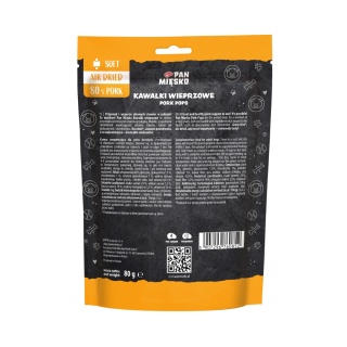 Pan Mięsko Przysmak dla psa Kawałki wieprzowe 80g