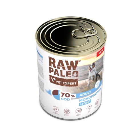 Raw Paleo Dorsz Light Adult 800g