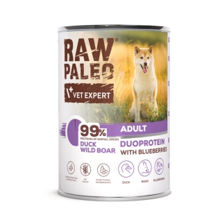 Raw Paleo Kaczka&Dzik Adult 400g