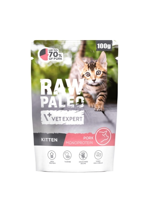 Raw Paleo Kitten Cat Pork 100g
