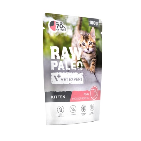 Raw Paleo Kitten Cat Pork 100g