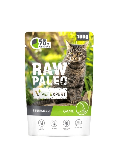 Raw Paleo Sterilised Cat Game 100g