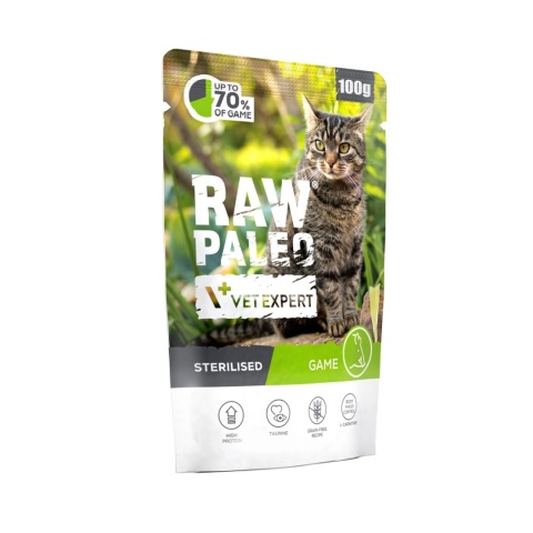 Raw Paleo Sterilised Cat Game 100g