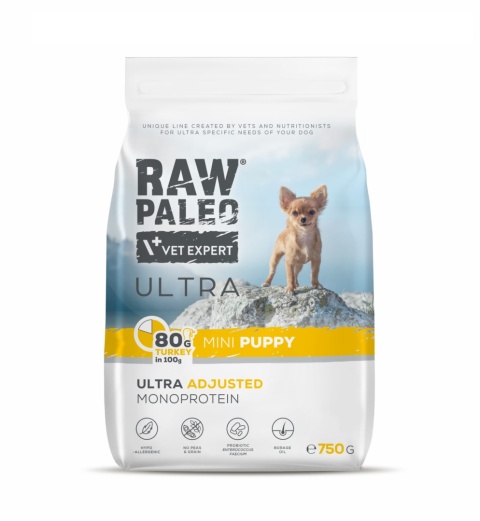 Raw Paleo Ultra Indyk Mini Puppy 2kg