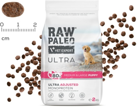 Raw Paleo Ultra Wieprzowina Medium&Large Puppy 2kg