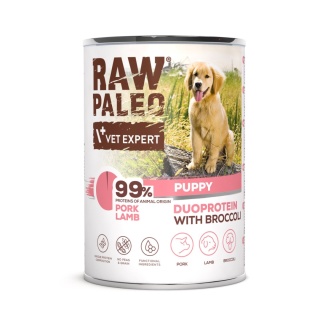 Raw Paleo Wieprzowina&Jagnięcina Puppy 400g