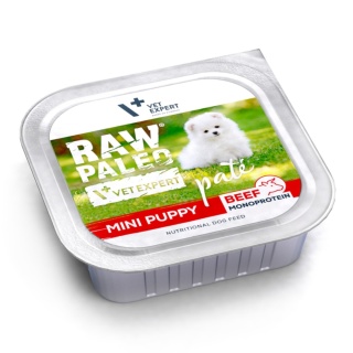 Raw Paleo Wołowina Pate Mini Puppy 150g